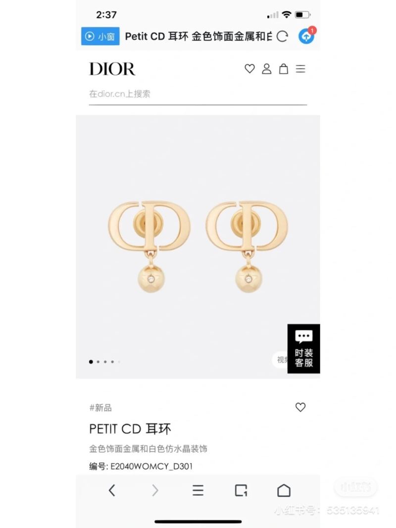 chr1st1an D10r earrings